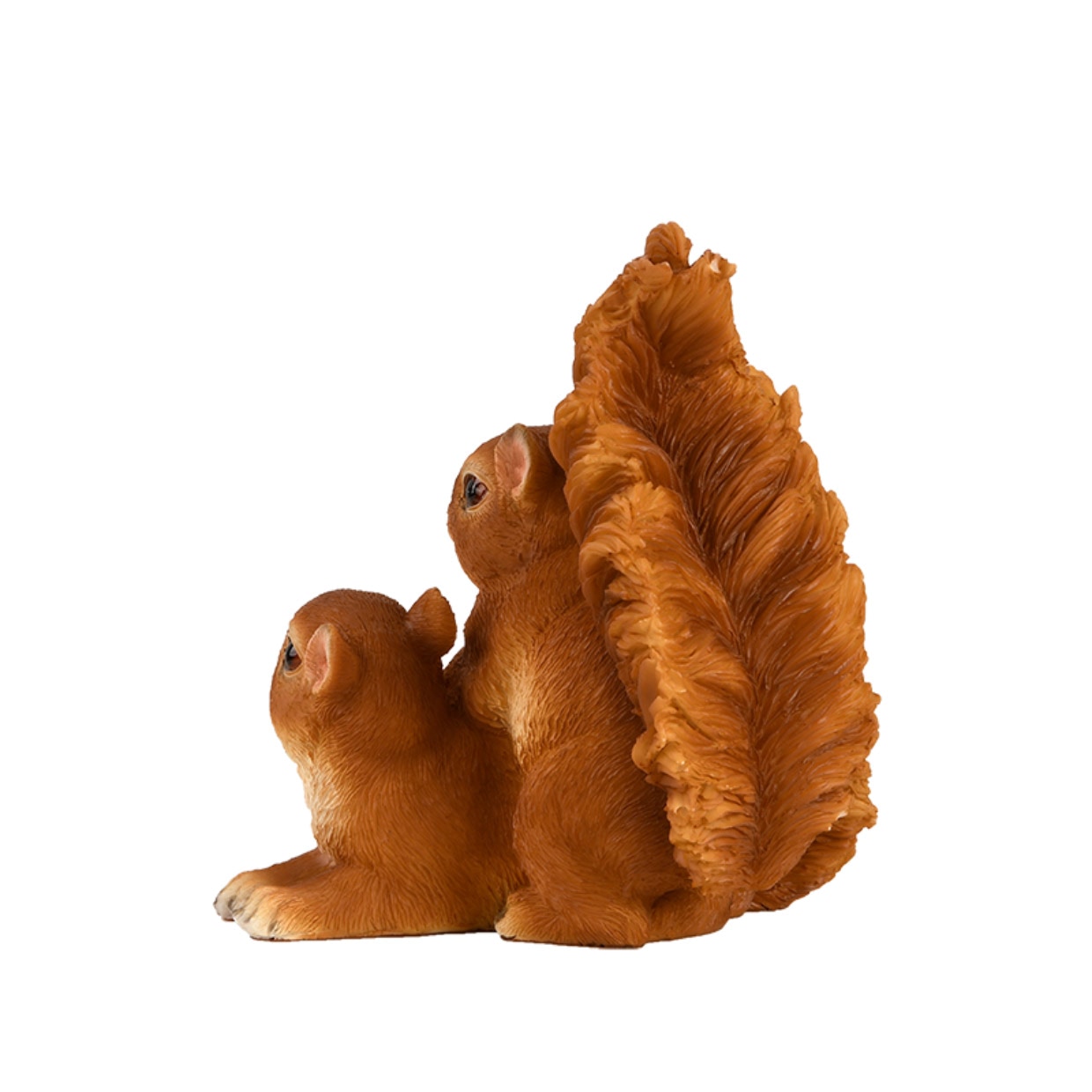 Tuinbeeld twee eekhoorns