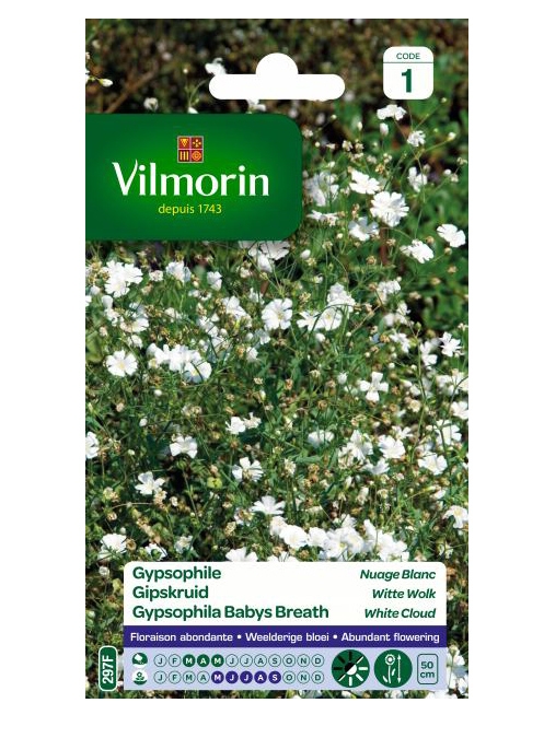 Vilmorin bloemzaden Gipskruid witte wolk