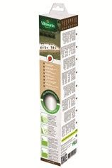 Rol witte biologisch afbreekbare mulchfolie in een kartonnen verpakking, ideaal voor het kweken van aardbeien.