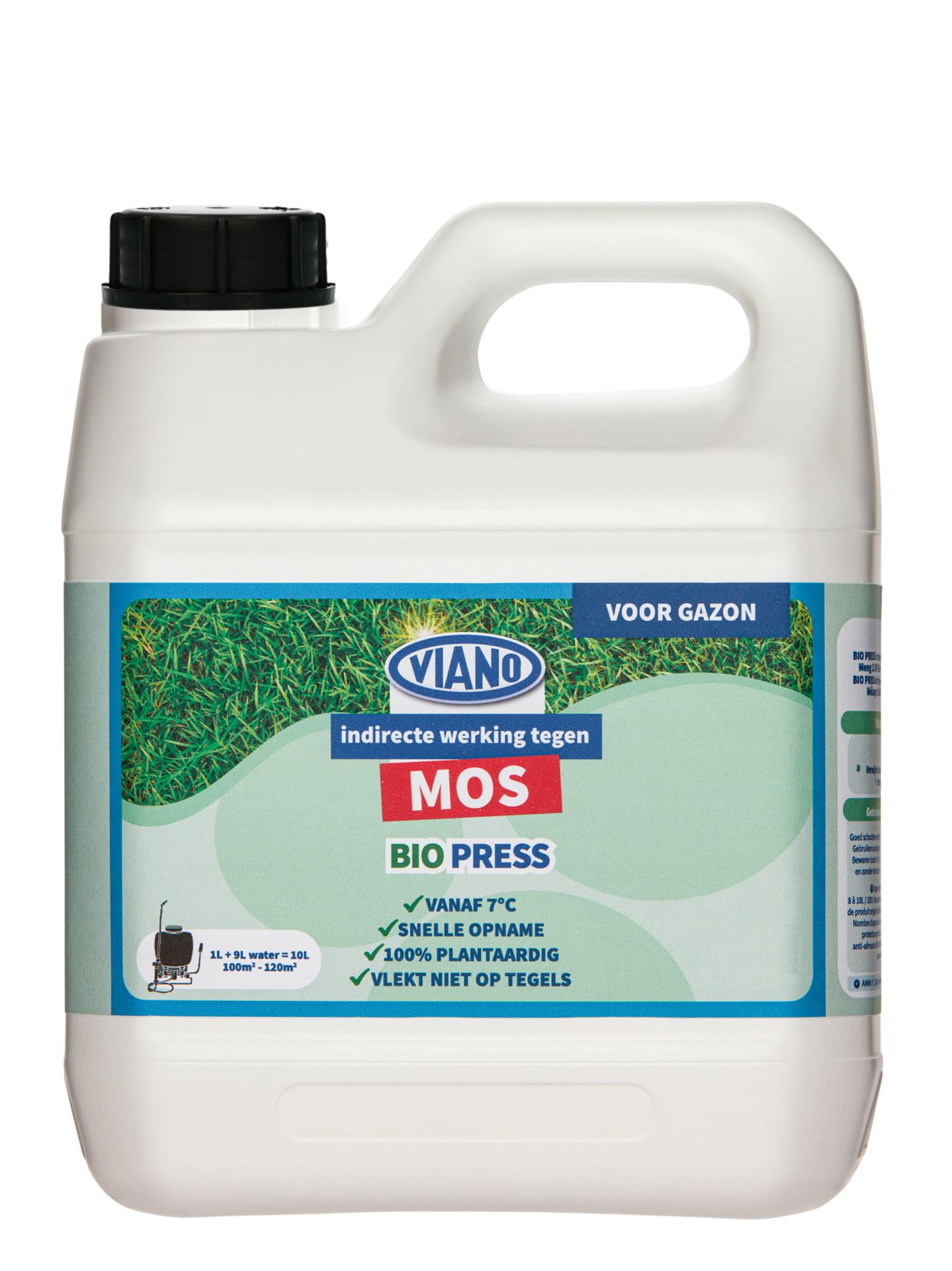 Anti-mos gazon - Viano Bio Press 5L 🧑‍🌾| 100% Plantaardig