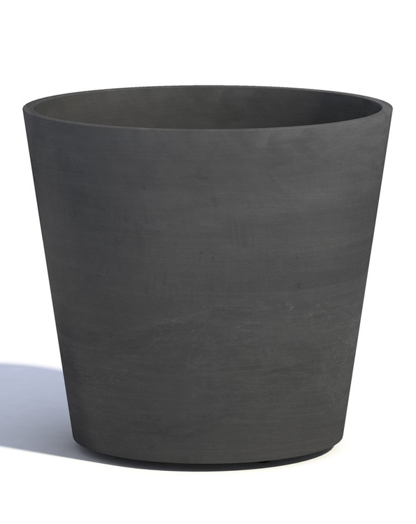 Ecopots Amsterdam Grote ronde bloempot Dark Grey 60