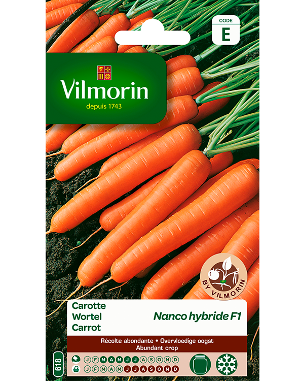 Vilmorin Wortel zaden Nanco F1 3g