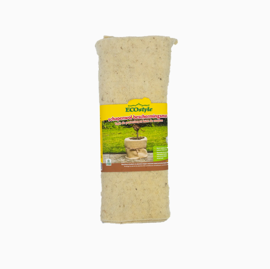 Schapenwol beschermingsmat 50cm x 150cm licht bruin – optimale plantbescherming 🌱