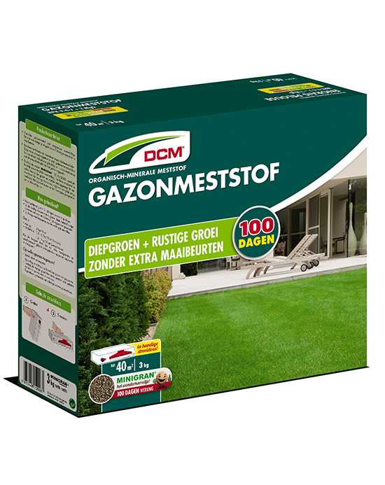 DCM Gazonmeststof voor een diepgroen gazon 40m²