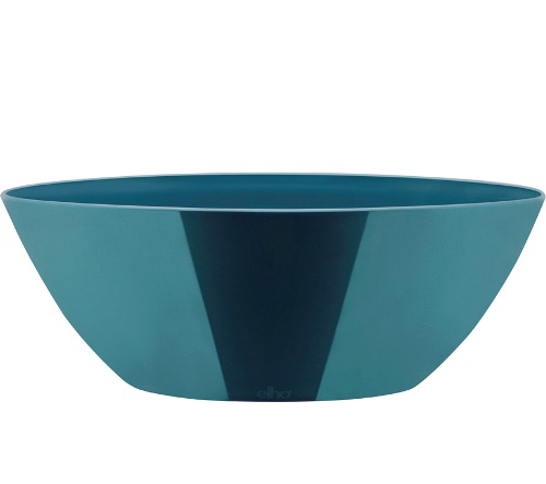 Elho brussels diamond ovaal 20cm petrol pearl