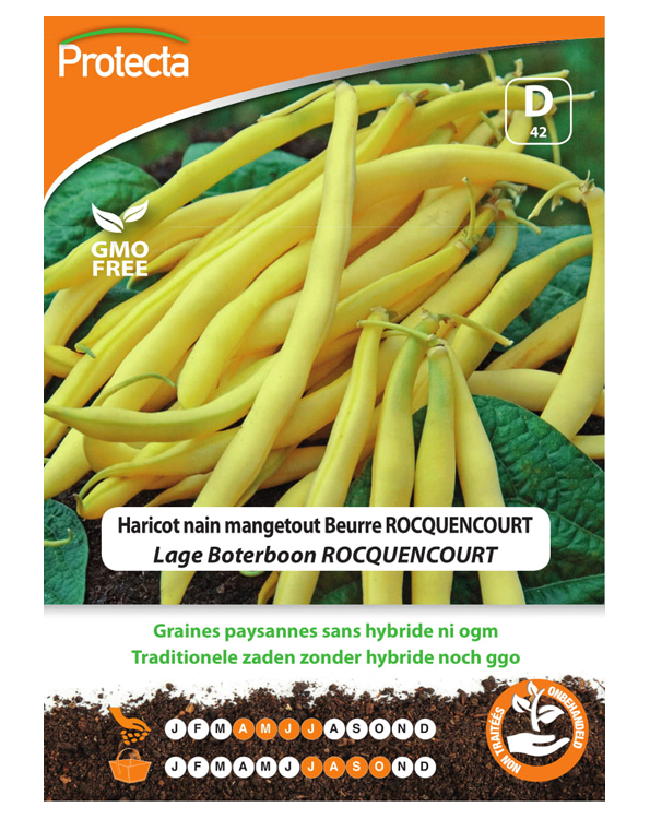 Bio zaadvaste Lage Boterboon Zaden Rocquencourt 