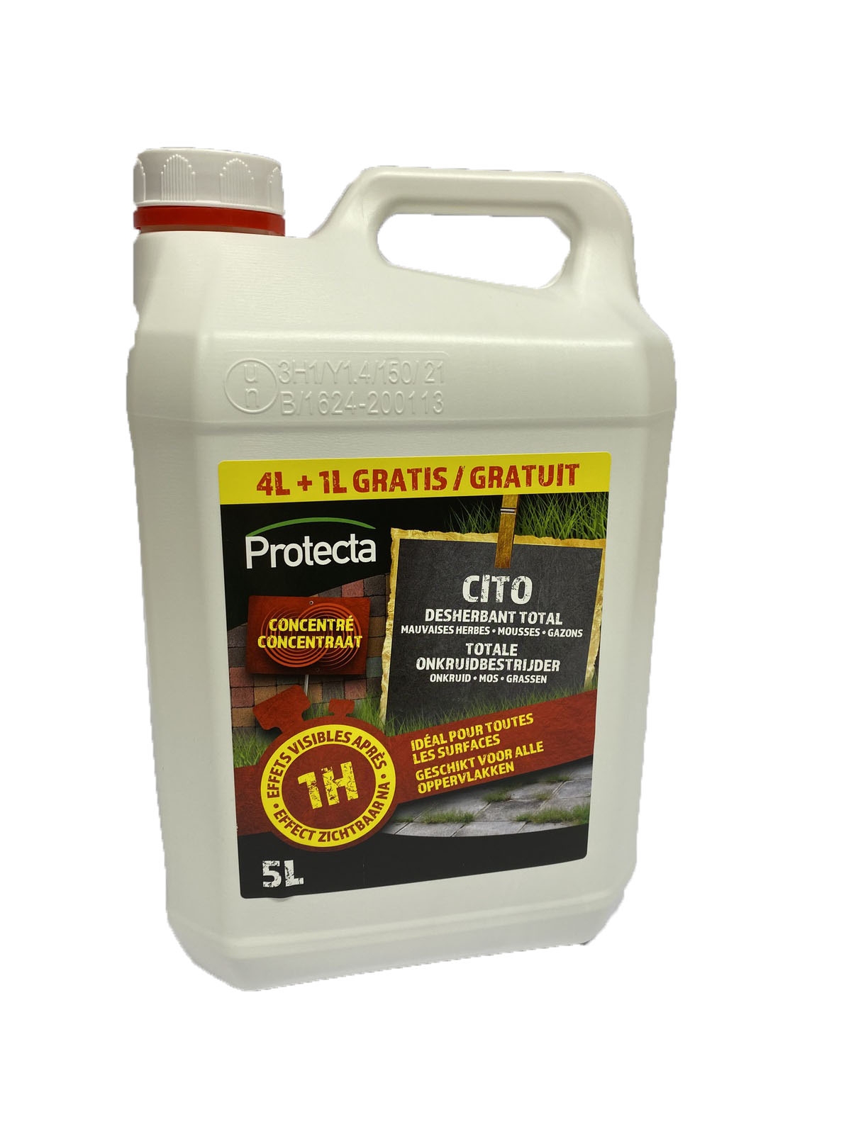 Herbicide Azijnzuur tegen onkruid en mos 5L