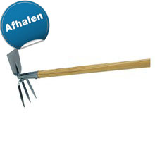Hak met drietand voor lange steel gegalvaniseerd