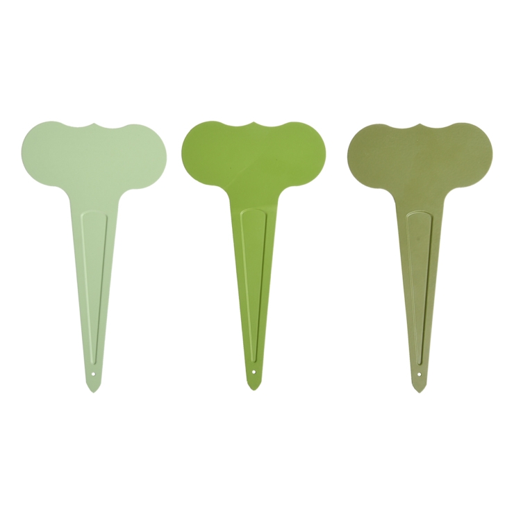 Groene plantlabels 6 stuks met stift