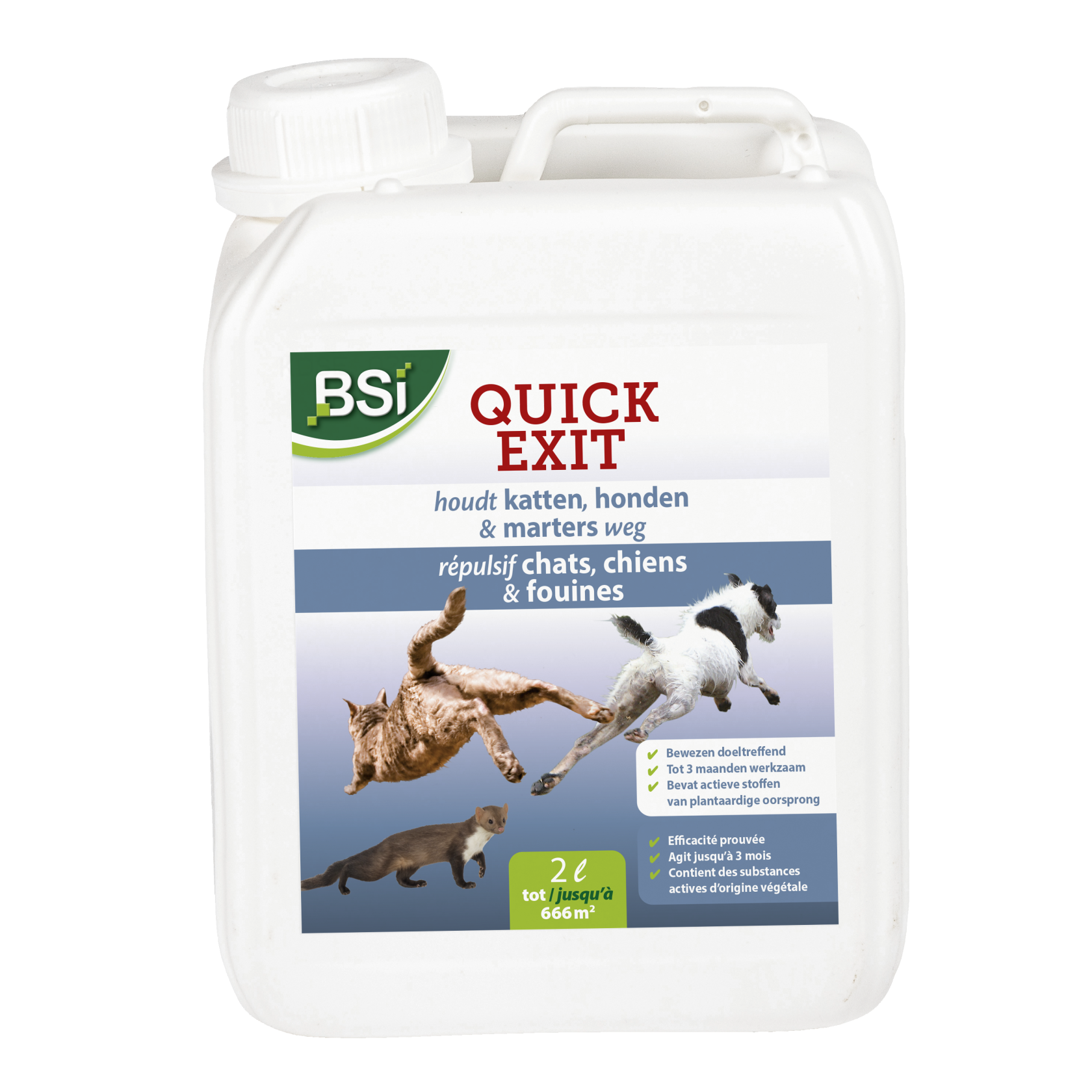 Katten verjagen (én honden) uit tuin | BSI Quick Exit 2L