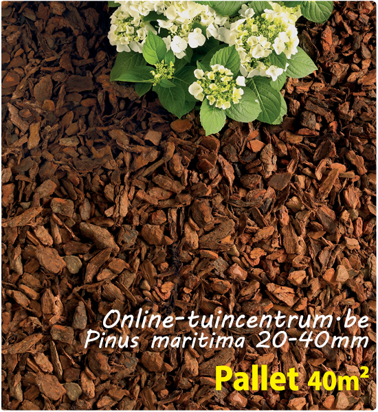 Boomschors Pinus maritima 20/40mm per pallet 40m²