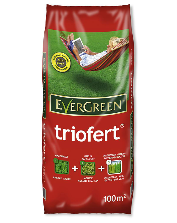 Evergreen Triofert Gazonmest na verticuteren 100m²