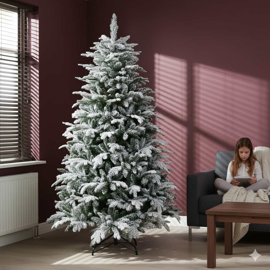 Kerstboom met sneeuw Oslo xl 240 cm