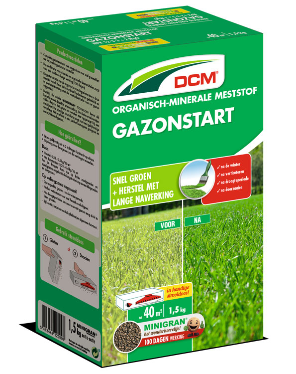 DCM Meststof Gazonstart 40m²