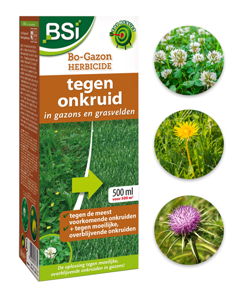 Onkruid in gazon bestrijden BSI Bo gazon 500m