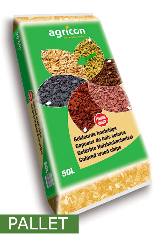 Houtchips als bodembedekker natuur per pallet 