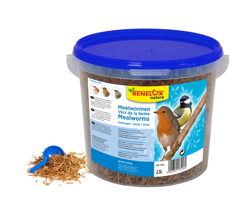 Meelwormen voor vogels 2,5 L