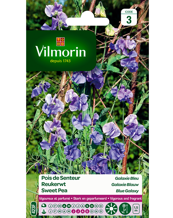 Bloemzaden Reukerwten Galaxie Blauw 6g