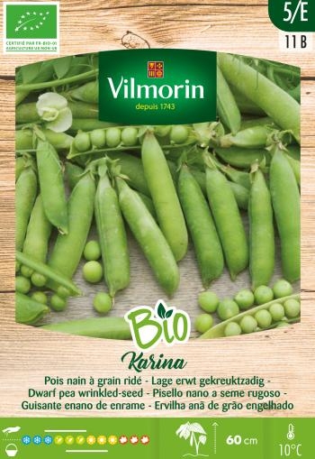 Vilmorin Zaden Bio Lage erwt Karina