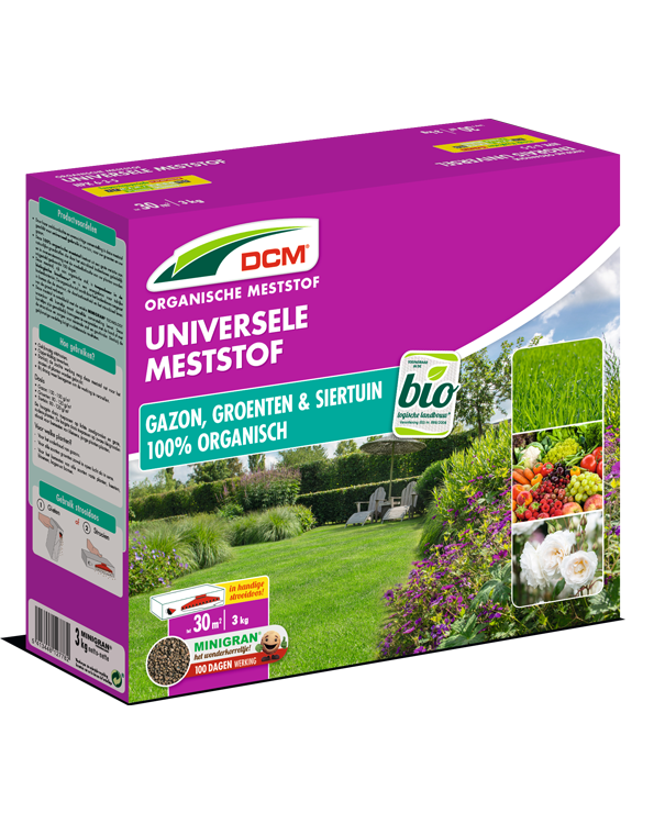 DCM Meststof Universeel voor gazon, groenten en siertuin 30 m²