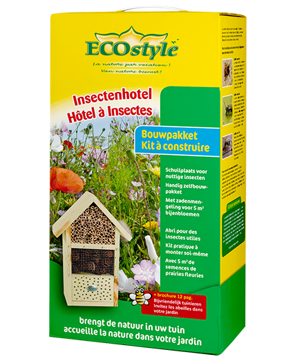 Ecostyle Insectenhotel bouwpakket met zadenmengeling