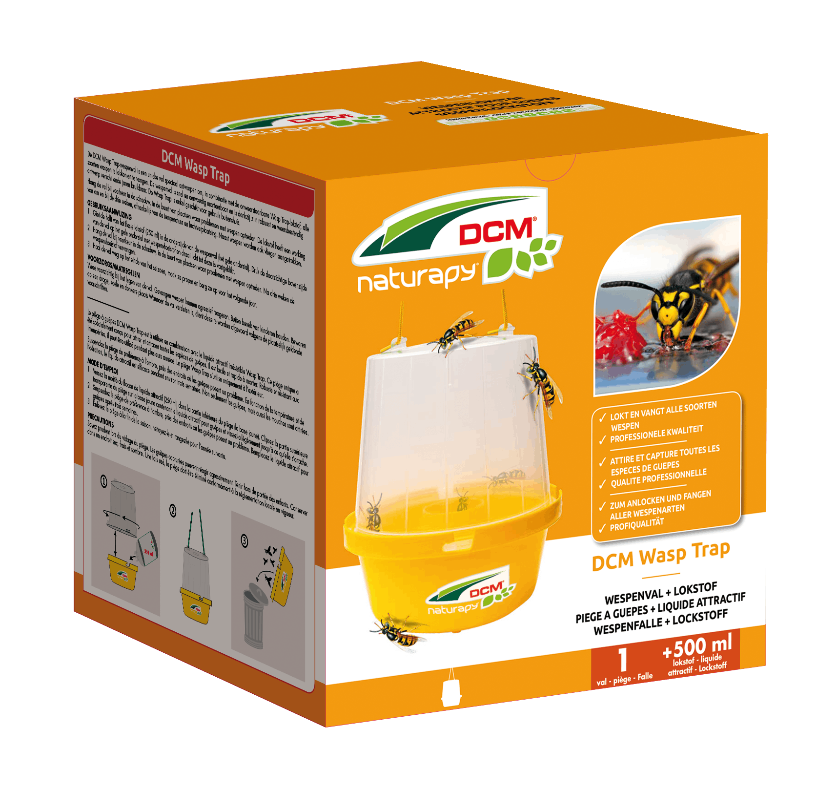 DCM herbruikbare wespenvanger met lokstof 500 ml
