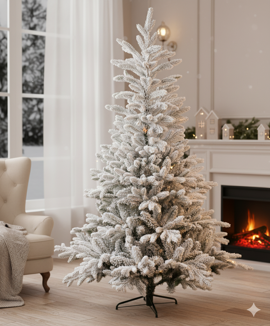 Kunstkerstboom met sneeuw "Snowy Lhotse " 150cm