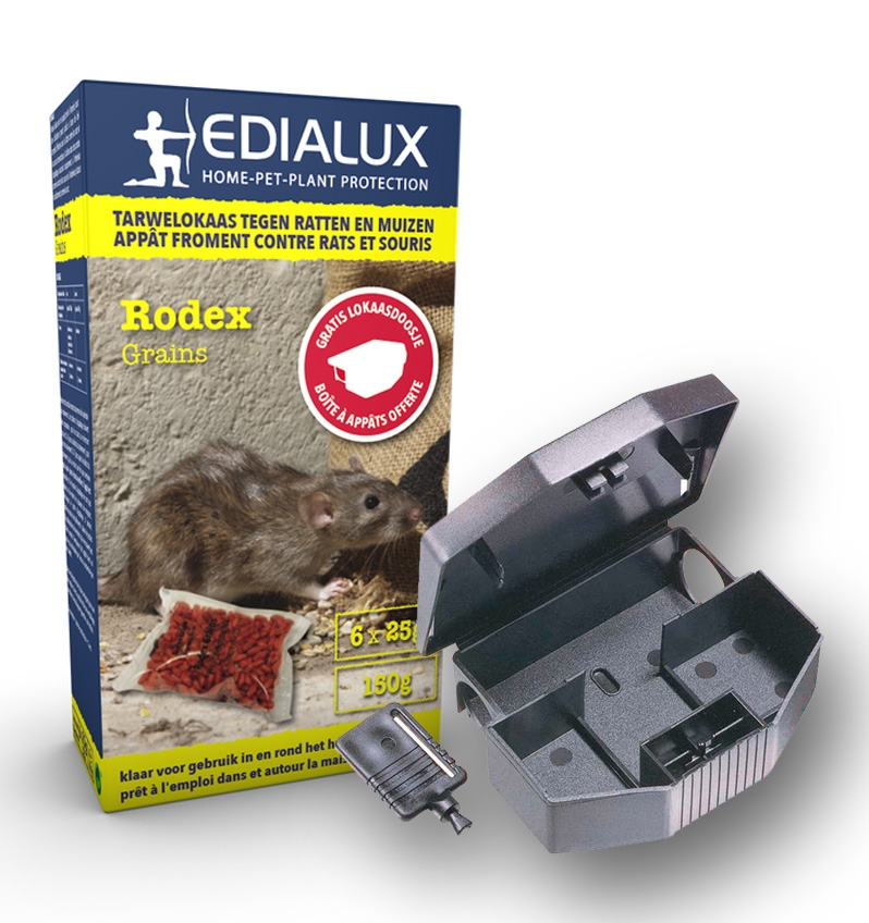 Muizenvergif met gratis lokdoos Rodex 150g