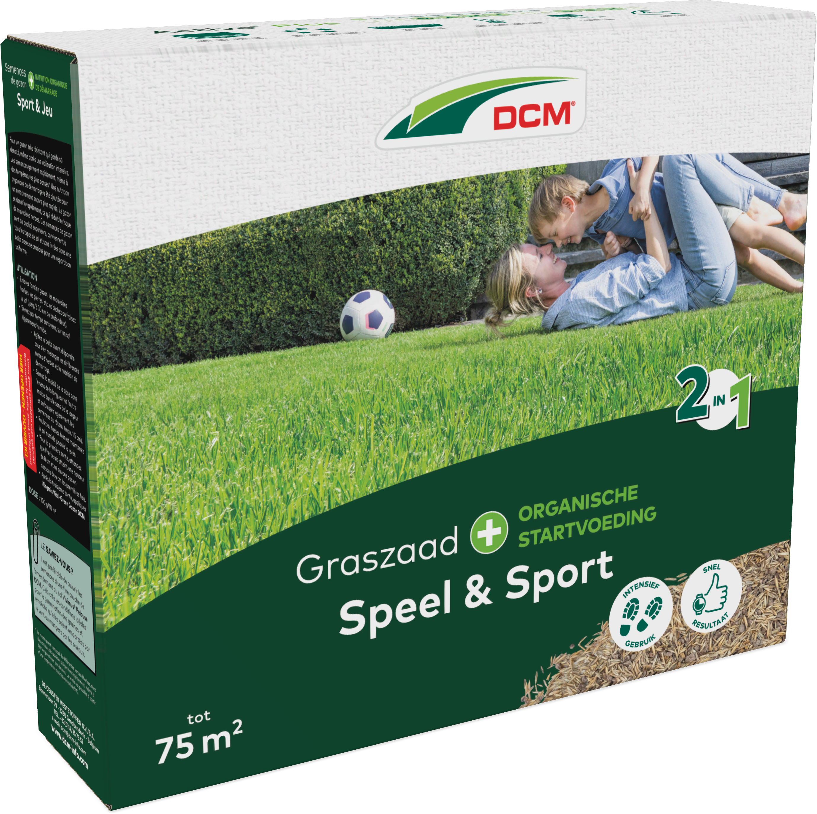 DCM Activo Plus graszaad speel en sport 75m²