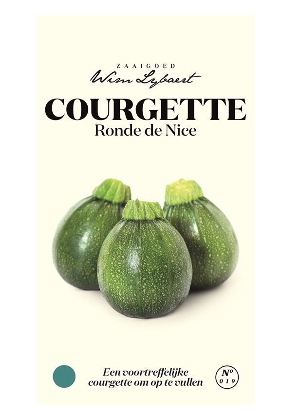 Wim Lybaert zaden Courgette Ronde de Nice