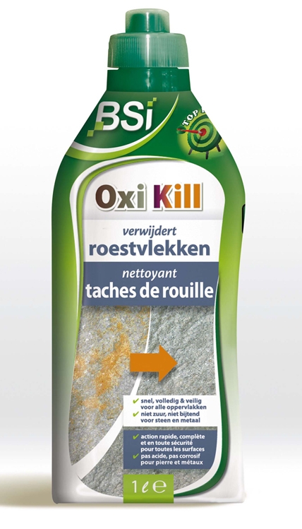 Roestvlekken verwijderen op arduin, klinkers en keramische tegels 1L