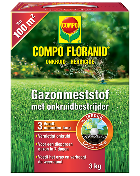 COMPO Floranid Gazonmest met Onkruidverdelger 3kg 