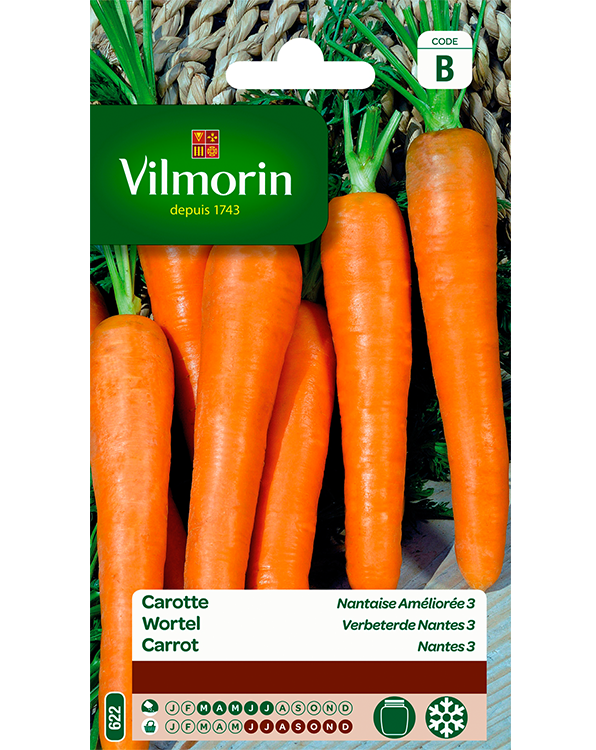 Vilmorin Zaden Wortel Verbeterde Nantes 3 6g