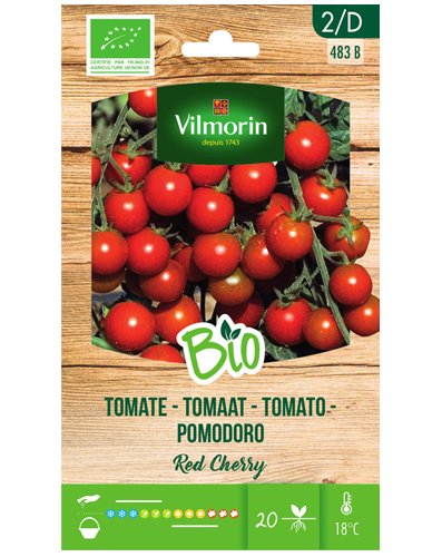Bio Kerstomaten zaden Red Cherry 0,2g