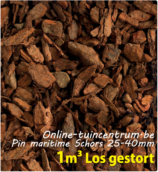 Franse Pijnboomschors 25-40 mm los gestort ENm³(min.18)