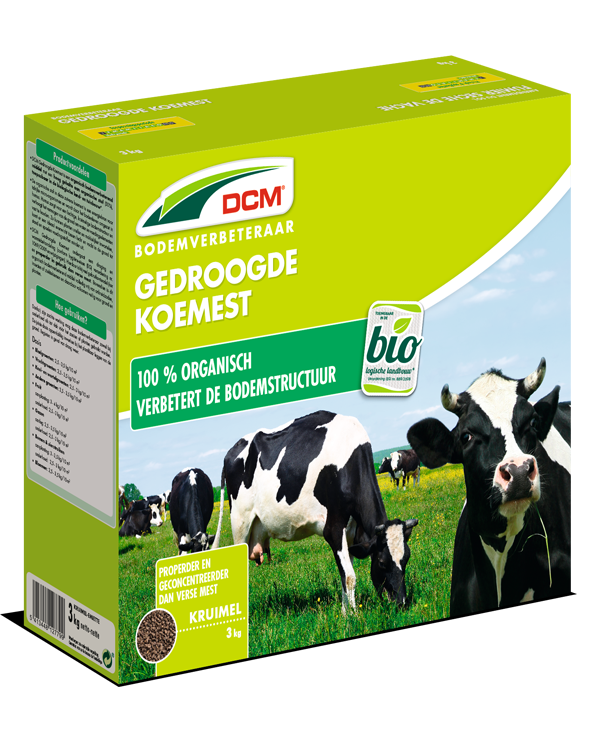 DCM Gedroogde Koemestkorrels 3Kg