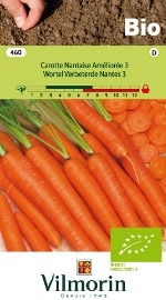 Bio groenten zaden Wortel Verbeterde Nantes 6g