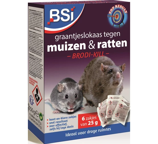 Muizen bestrijden met graantjeslokaas – effectief tegen muizen en ratten in en rond het huis 🐭