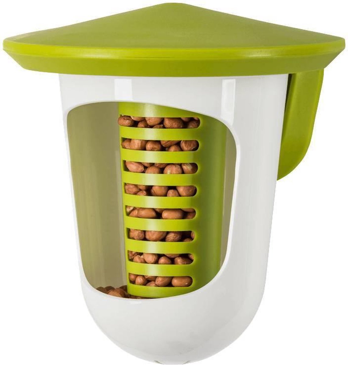 SingingFriend Multi-Feeder 2 in 1:  Voor mezenbollen, pinda's en noten