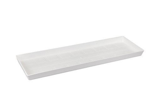 Witte Elho Loft Urban balkonbak schotel (47 x 15,4 cm).  Houdt je terras schoon en je planten gezond. Online-tuincentrum.be