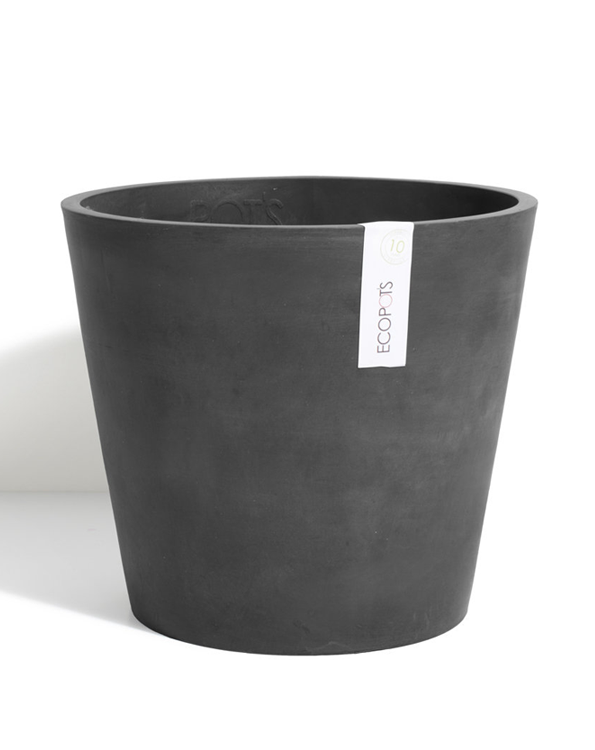 ECOPOTS Amsterdam Ronde bloempot voor buiten Dark Grey 40cm