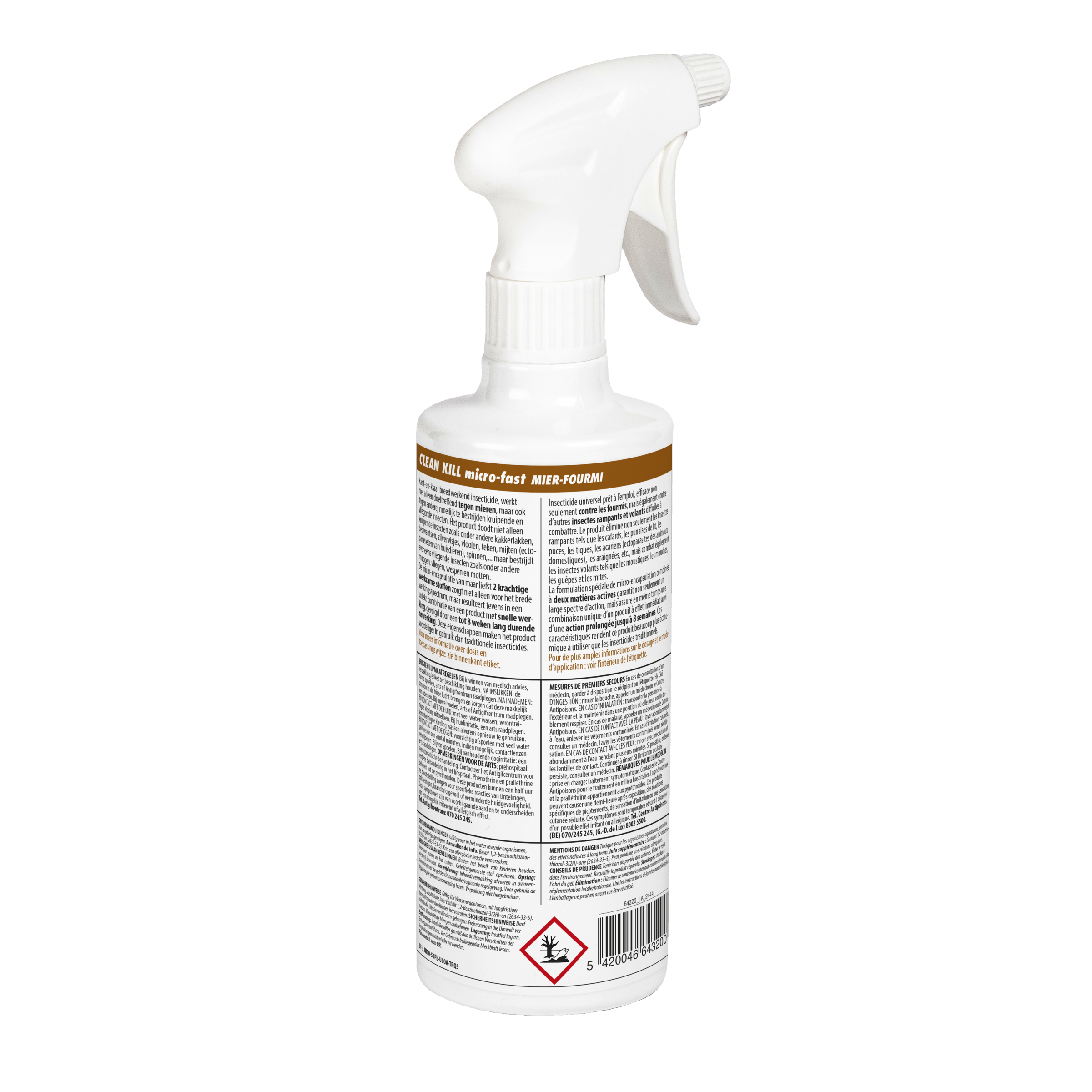 Mieren in huis bestrijden BSI Mierenspray 500ml | Clean Kill (voorheen Bio Kill) 