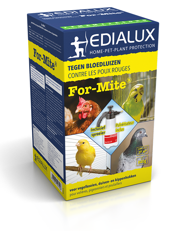 Edialux For Mite Vogelmijt en bloedluis bestrijden 820g SET